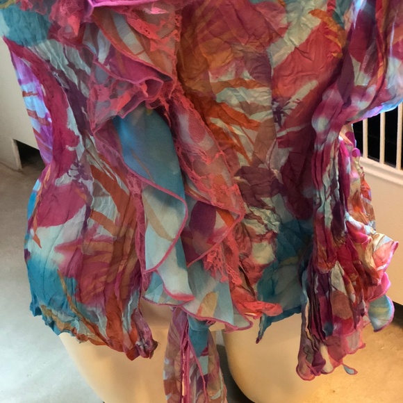 Crinkle blouse by MK Solo - Picture 3 of 4